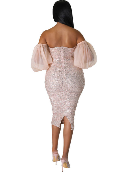 Sexy Off The Shoulder Sheath Tight Dresses