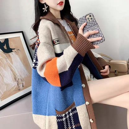 Women Fall Knitting Sweater Overcoats