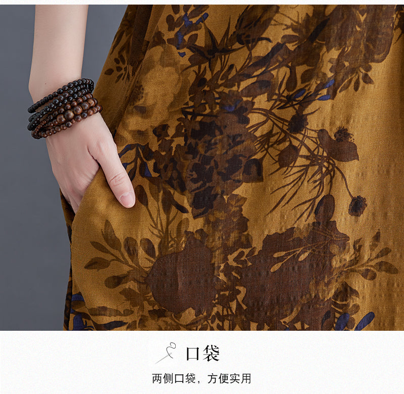 Casual Summer Linen Plus Sizes Sleeveless Dresses