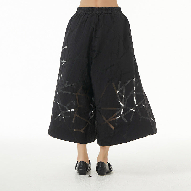 Summer Leisure Plus Sizes Wide Legs Pants