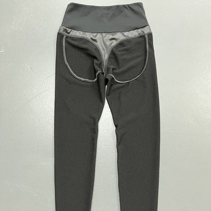 Sexy Black Sports Cropped Leggings for Women