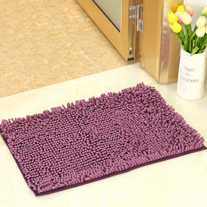 Shaggy Chenille Door Mat Non Slip Bath Mat Easy Care Microfibre Bobble Bath Mat