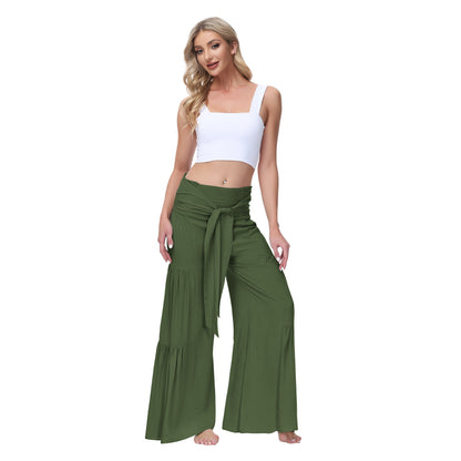 Casual Elastic Waist Loose Pants for Women