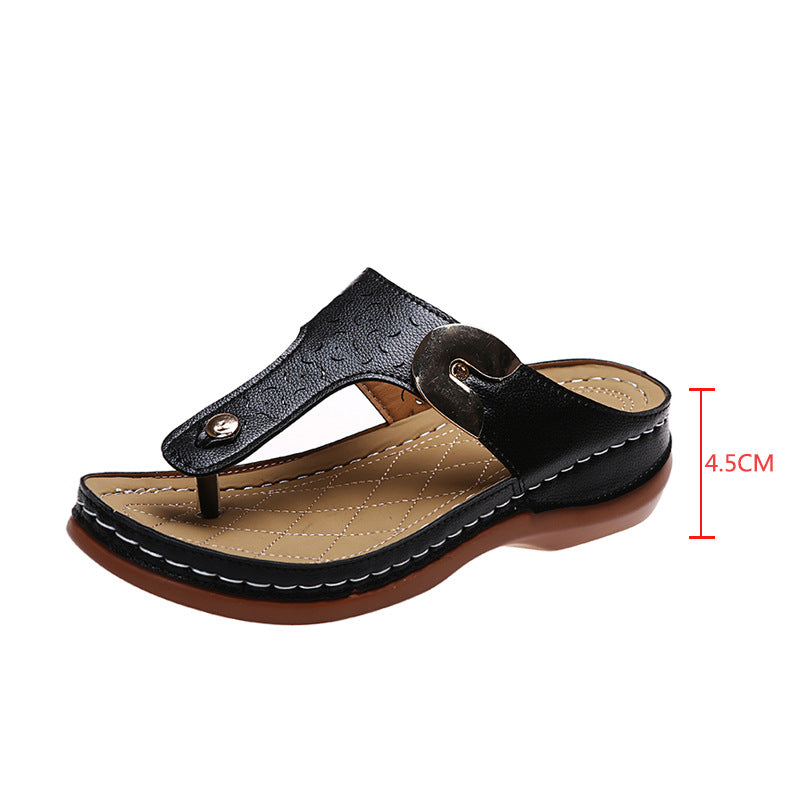 Summer Flip Flop PU Summer Beach Slippers