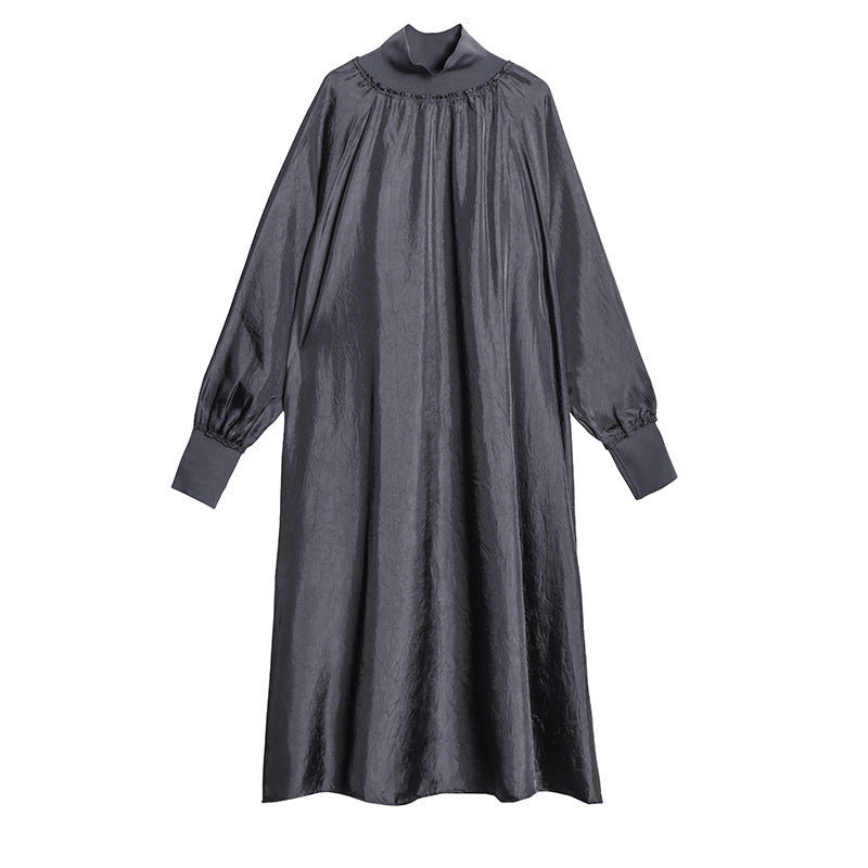 Elegant High Neck Long Sleeves Fall Dresses