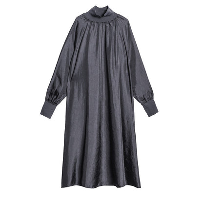 Elegant High Neck Long Sleeves Fall Dresses