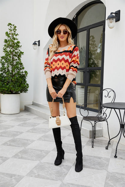 Vintage Women Knitting Pullover Sweaters