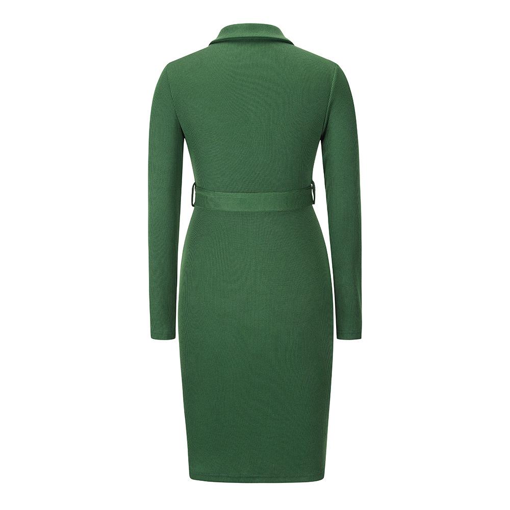 Women Knitting Pullover Bodycon Dresses-STYLEGOING