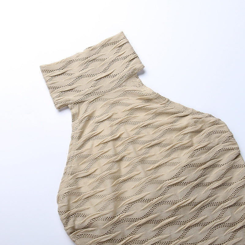 Sexy High Neck Backless Sheath Dresses