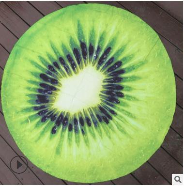 Women Summer 3D Print Beach Round Beach Towel-STYLEGOING
