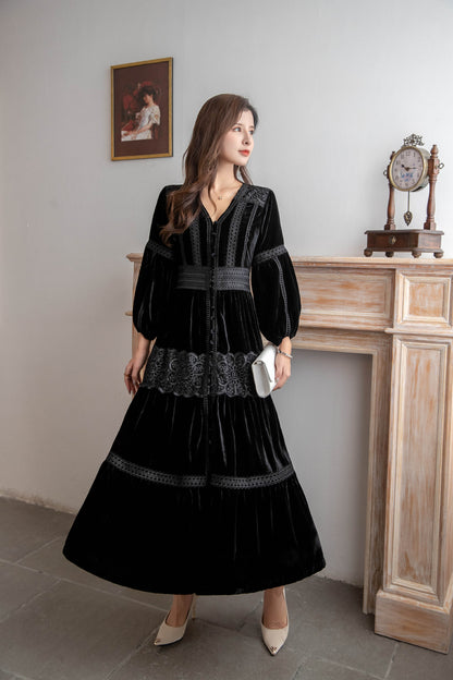 Vintage Long Sleeves Winter Dresses