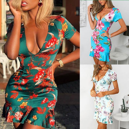 Sexy Women Backless Sheath Dresses-STYLEGOING