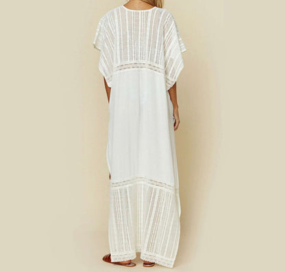 White Summer Holiday Bikini Cover Up Dresses