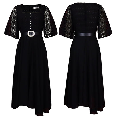 Elegant Chiffon Women Dresses with Belt