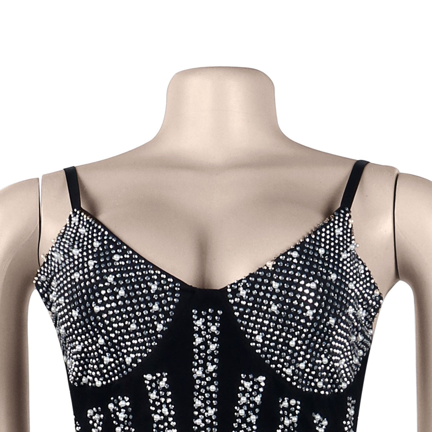 Sexy Women See Through Rhinestone Night Party Dresses-STYLEGOING