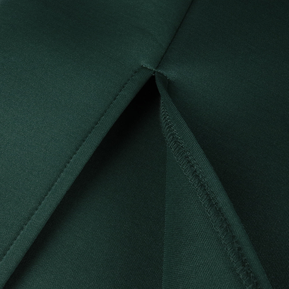 Sexy Ruffled Short Sleeves Women Green Evning Party Dresses
