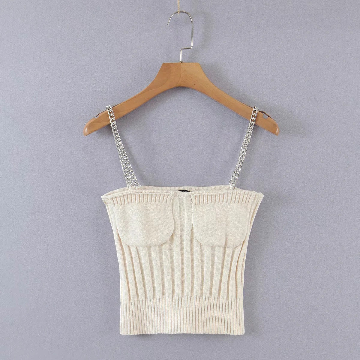 Autumn Women Knitted Straps&sweater Sets