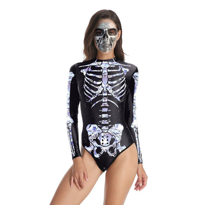 Halloween Human Tissue Night Party One Piece Swimwear