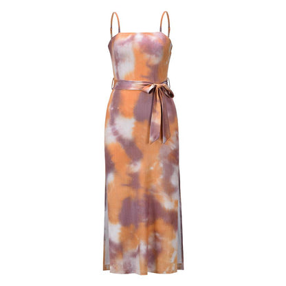 Summer Dyed Casual Midi Dresses-STYLEGOING