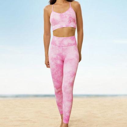 Sexy Fast Drying Dyed Yoga Sets for Women