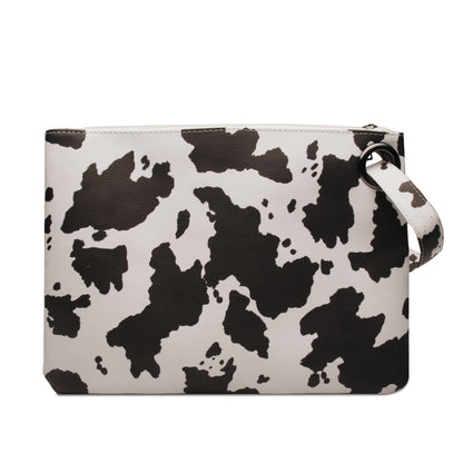 Women Sunflower Print Pu Leather Evening Clutch Bags