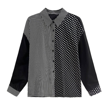 Designed Striped Shirts and Skirts 2Pcs Suit Dresses