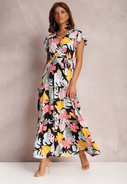 Casual Summer Floral Print Short Sleeves Women Dresses