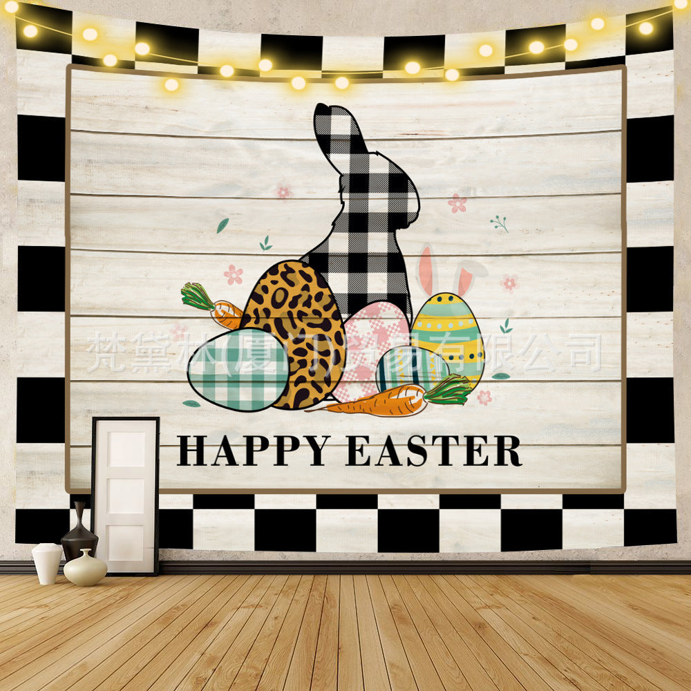 Happy Easter Day Room Wall Tapestry for Decoration