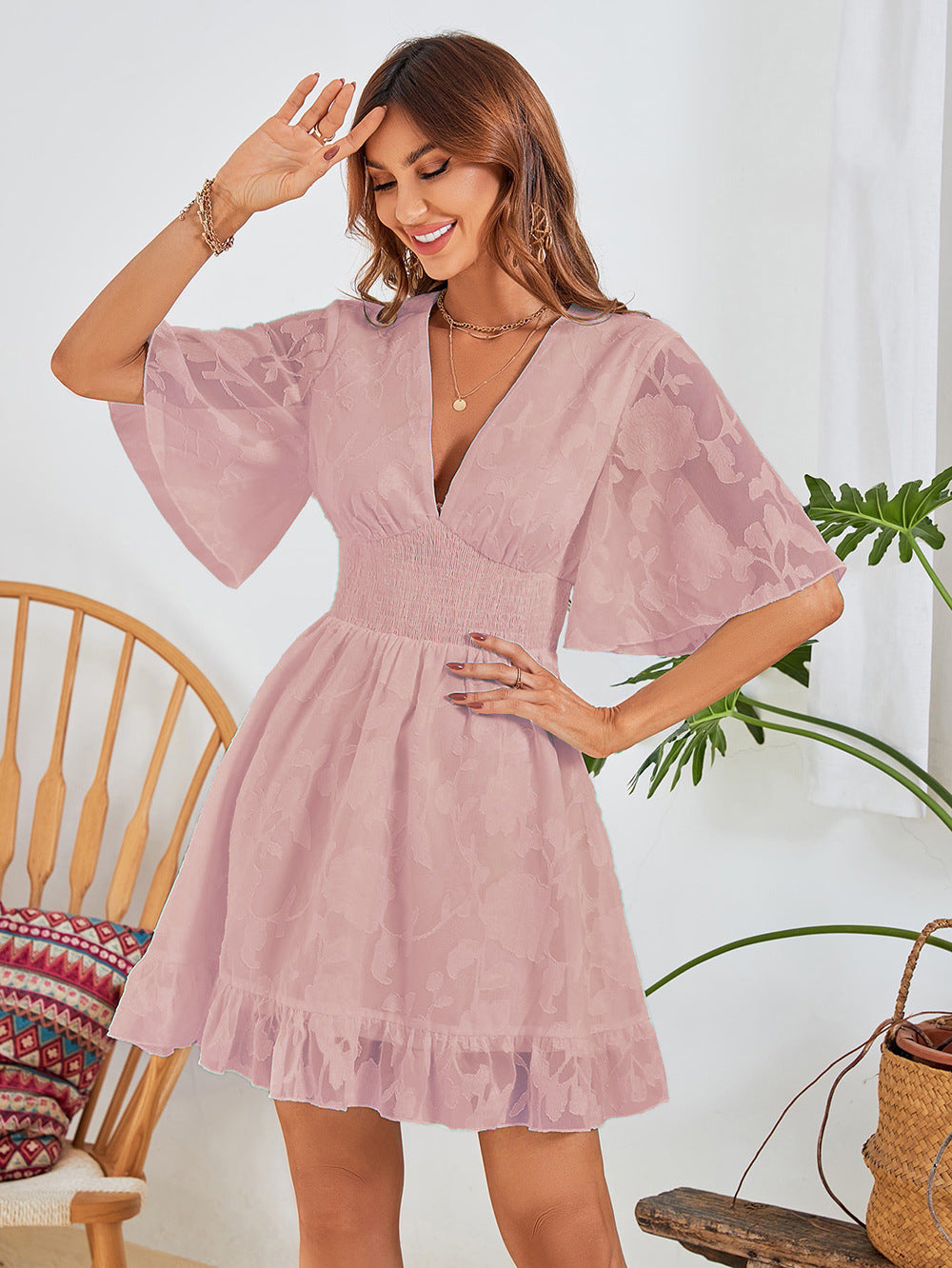 Summer Chiffon Summer A Line Short Dresses