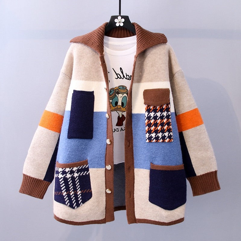 Women Fall Knitting Sweater Overcoats