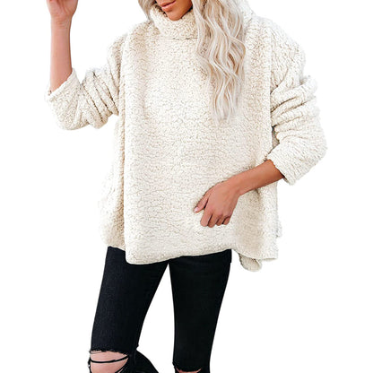Women Warm Turtleneck Woolen Plus Sizes Winter Sweaters