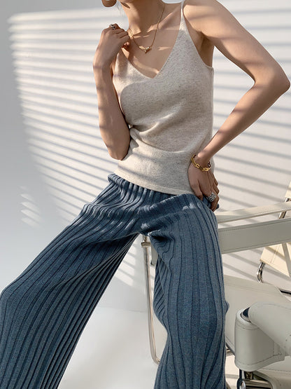 Fashion High Waist Knitting Winter Pants