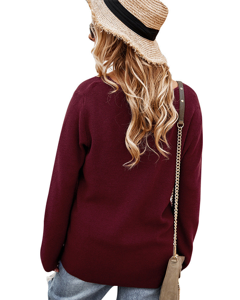 Sexy Long Sleeves Winter Pullover Sweaters
