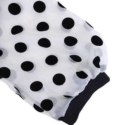 Fashion Polka Dot Tulle Women Dresses
