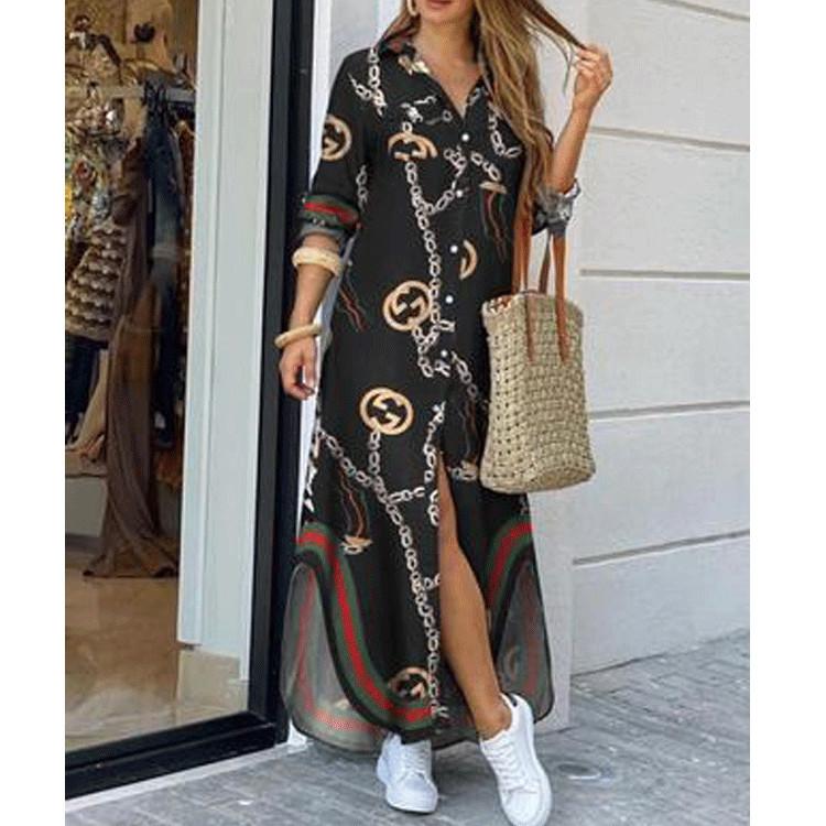 Leisure Fashion T Shirt Long Dresses-STYLEGOING