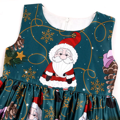 Merry Christmas Butterfly Kids Party Dresses
