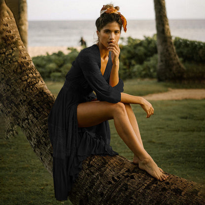 Sexy Cotton Summer Holiday Kimono Cover Up Dresses