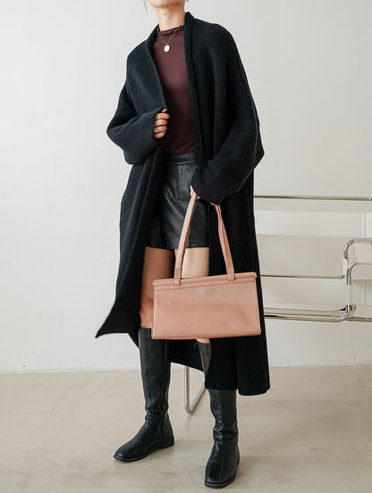 Cozy Lazy Style Long Knitting Overcoats for Women