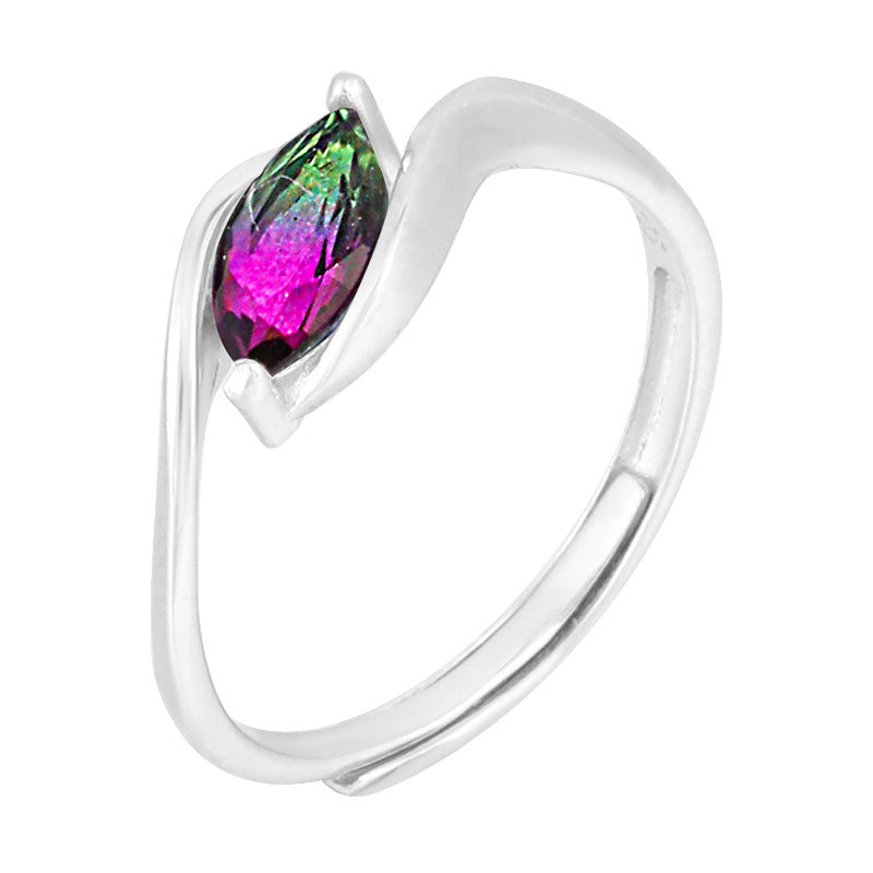 Fashion Colorful Sterling Silver Rings for Women