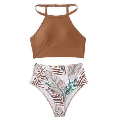 Sexy High Waist Two Pieces Summer Bikini Swimsuits