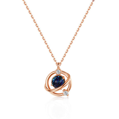 Fantasy Planet Design Silver Necklace for Women