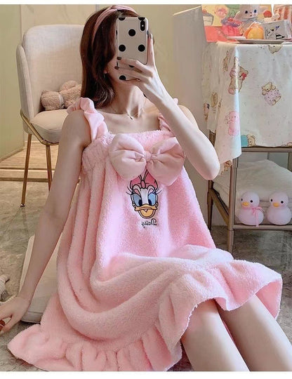 Water Absorbing Fleece Soft Bath Towel for Women
