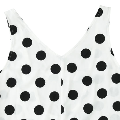 Casual Summer Dot Print Backless Women Jumpsuits
