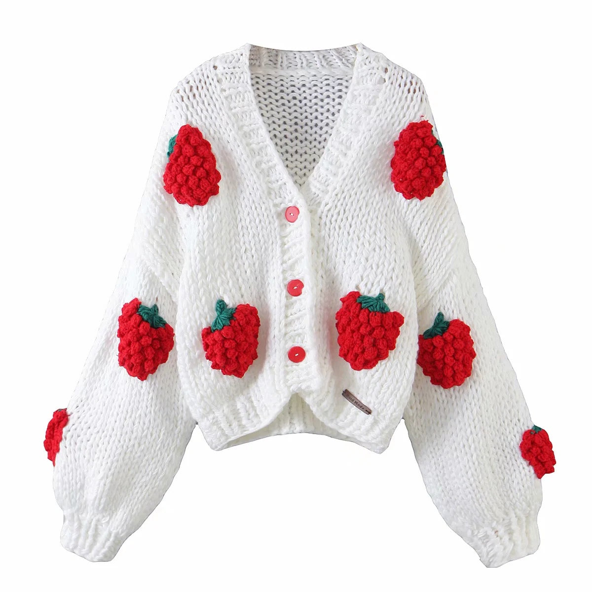 Lovely Handmade 3D Design High Waist Short Sweaters