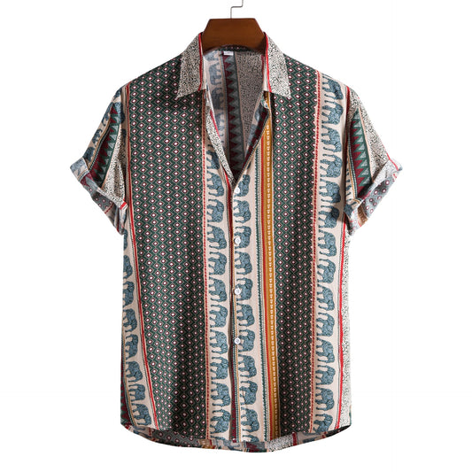Casual Short Sleeves Men's Shirts