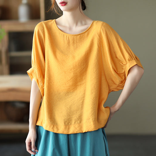Summer Vintage Women Short Sleeves T Shirts