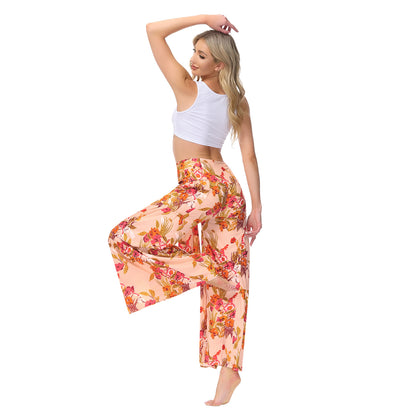 Casual Dyed Trumpet Pants for Women