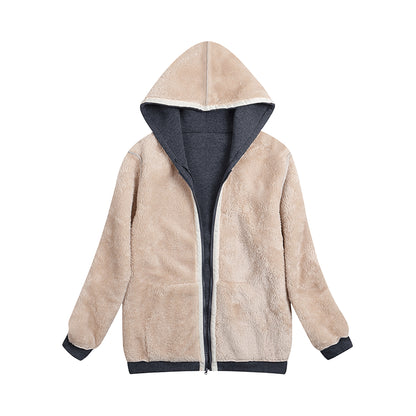 Plus Sizes Winter Women Hoodies Zipper Overcoat