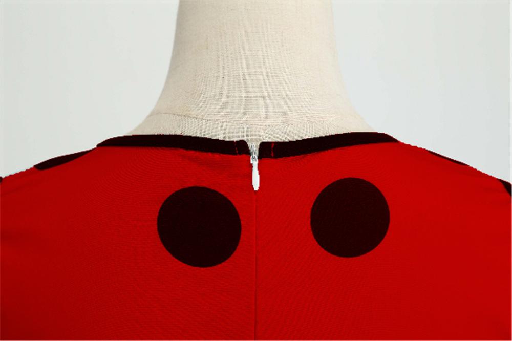 Casaul Sleeveless Dot Print Vintage Dresses-STYLEGOING