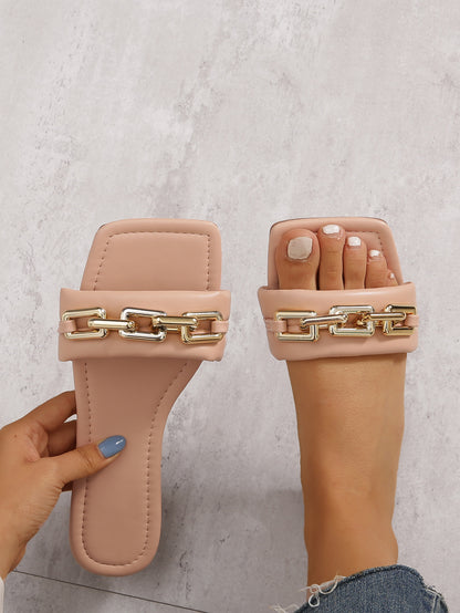 Summer Flat Heels Women Slippers